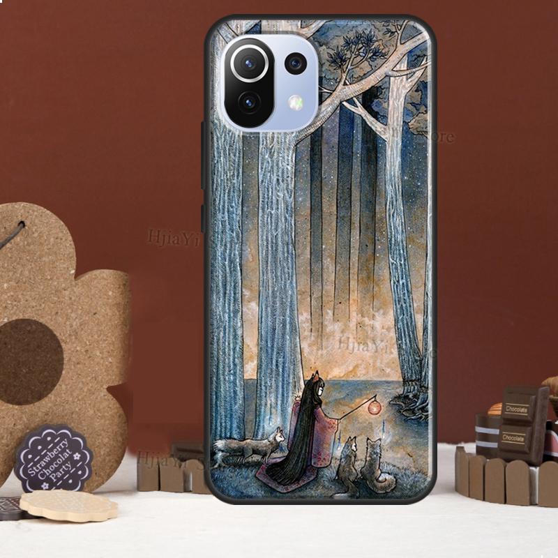 Kitsune Fox Art Funda For POCO F5 X3 X4 X5 Pro F4 GT C40 F3 Case For Xiaomi 11T 12T Pro 12 X 13 Lite Cover