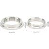 44mm Wastegate Flange Set, Wastegate V Band Clamp Set, Stainless Steel Inlet Outlet Weld Kit Replacemet for TIAL MV R MVR VBAND
