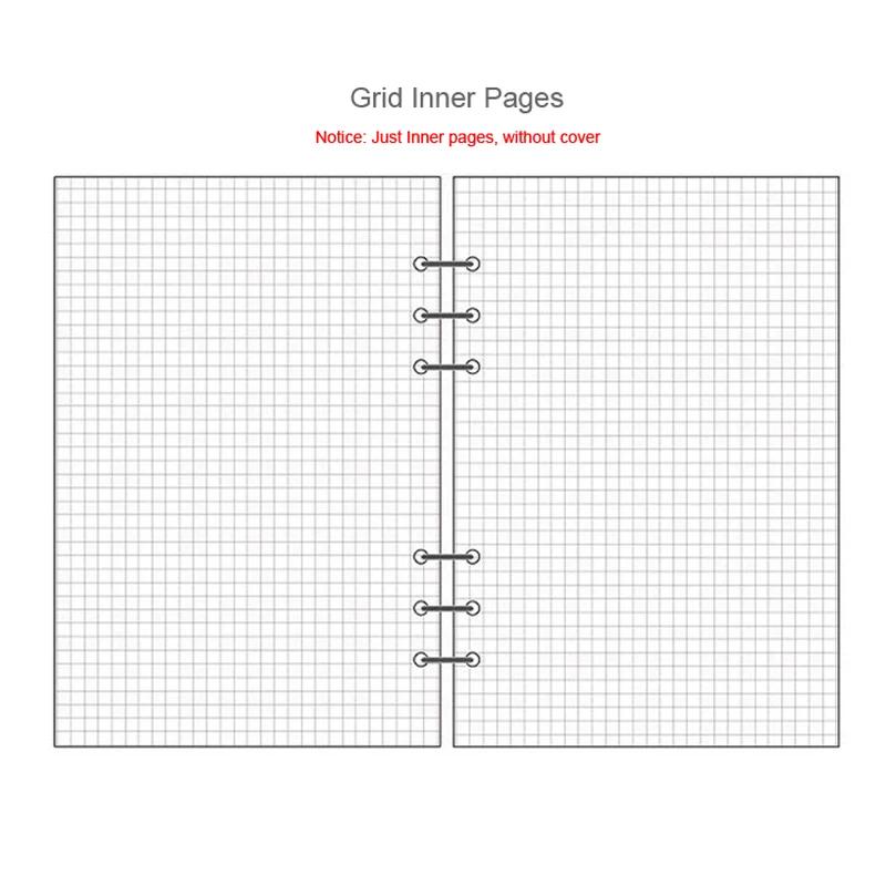 

Fromthenon Cute Filler Paper Refill для блокнота Filofax Spiral Notebook A5 A6 A7 Planner Color Grid Blank Todo List Core Stationery A5