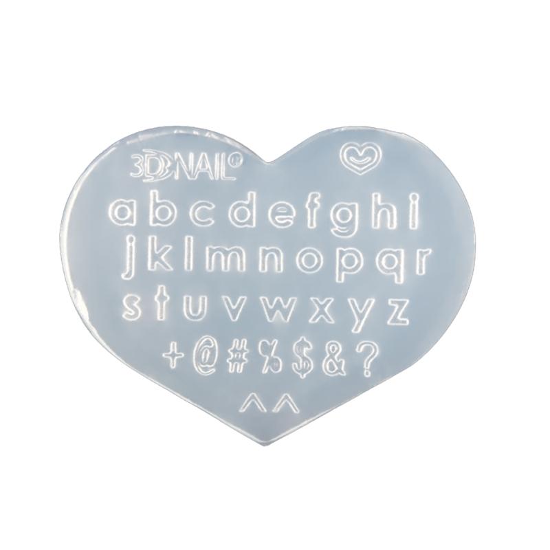 3D Nail Art Silicone Mold Flowers Love Stars Moon letter number Handicrafts Nail Decoration Moulds DIY Nail Tools Accessories