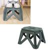 Folding Step Stool Plastic Lightweight Portable Small Kids Step Stool for Outdoor Camping Fishing Picnic Green
