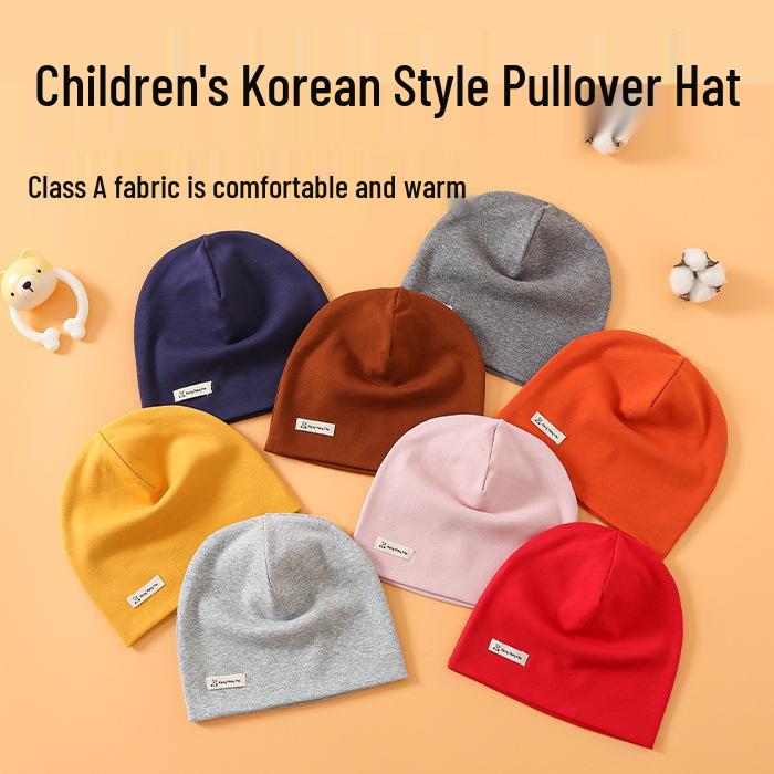 Korean Style Knitted Pullover Hat for Kids - Warm Autumn/Winter Hat for Boys & Girls