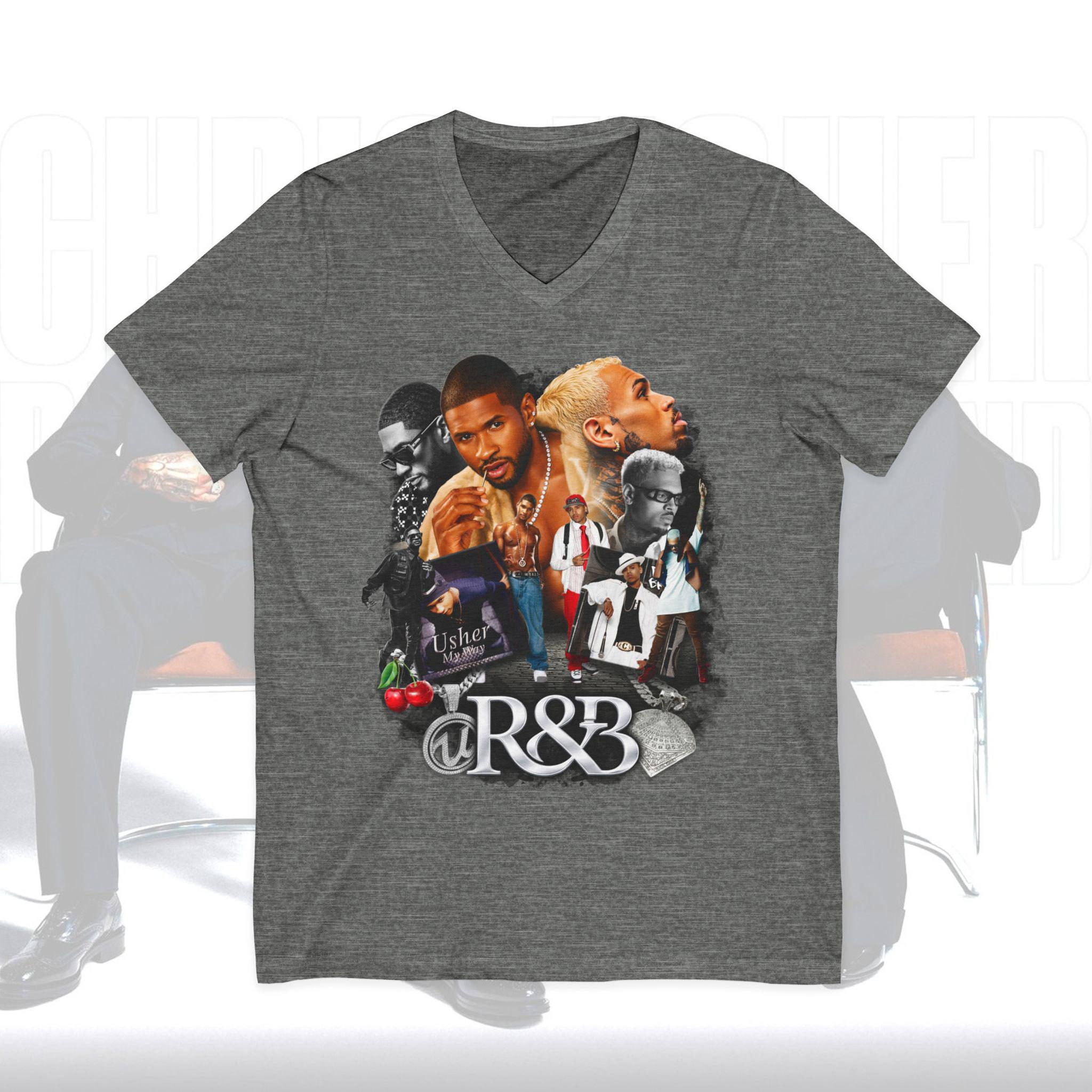 

2026 New Raymond Brown Tour Chris Brown Usher RnB Graphic Unisex Women T Shirt Unisex Cotton Short Sleeve Y2k Oversized Tees Tops S