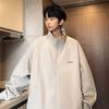 Hong Kong Style Men's Casual Waterproof Jacket - Spring/Autumn Korean Trend, Simple Workwear, Loose Fit