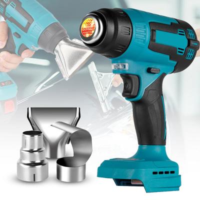 Pistola de Ar Quente Sem Fio com 3 Bicos Adequada para Bateria Makita 18V Ferramenta Elétrica Secador Doméstico Industrial