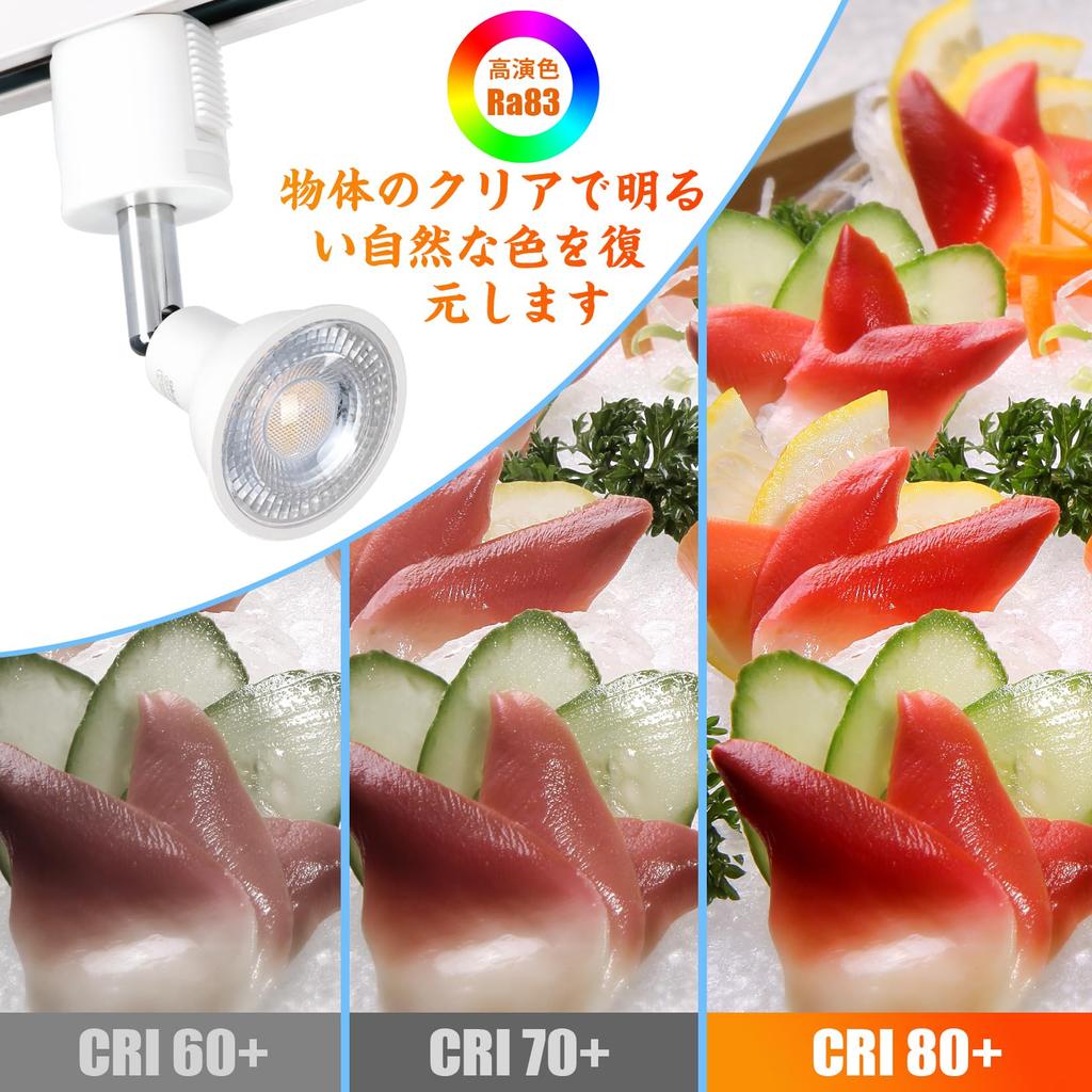 50W Spotlight for Duct Rails, Warm White, Lighting Bar Fixture Set, Lighting Rail, Ceiling Lighting, Non-Dimmable (8-Piece Set, Warm White, White