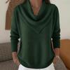 Nouveaux hauts et pulls unis à manches longues pour femmes pour l'automne et l'hiver