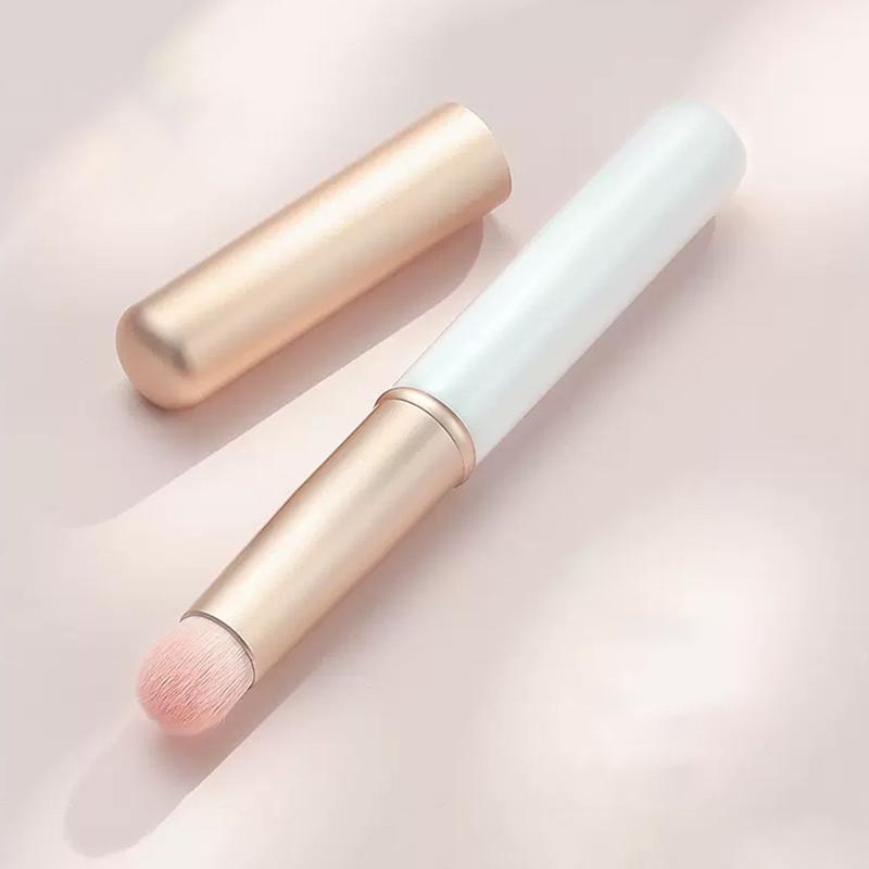 

Кисть для губ Консилер Круглая головка Кисть для губ с крышкой Крышка для переноски Мягкая синтетическая Кисть для растушевки помады Кисть для макияжа Косметическая белый