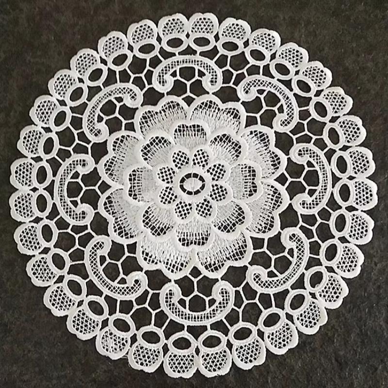 

Современный скандинавский стиль вышивка простой круглый коврик для стола подставка под кофе кухонный бар изолированный подставка для столовых приборов ваза мебель украшение Round 25cm