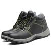 Cold Proof, Warm Keeping, Winter High Top Cotton Shoes, Steel Head, Impact Proof, Stab Proof, Anti-skid Polyurethane Cotton Labor Protection Shoes