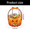 Reusable Clear Plastic Halloween Gift Pouches Halloween Containers for Candy Storage and Holiday Celebration