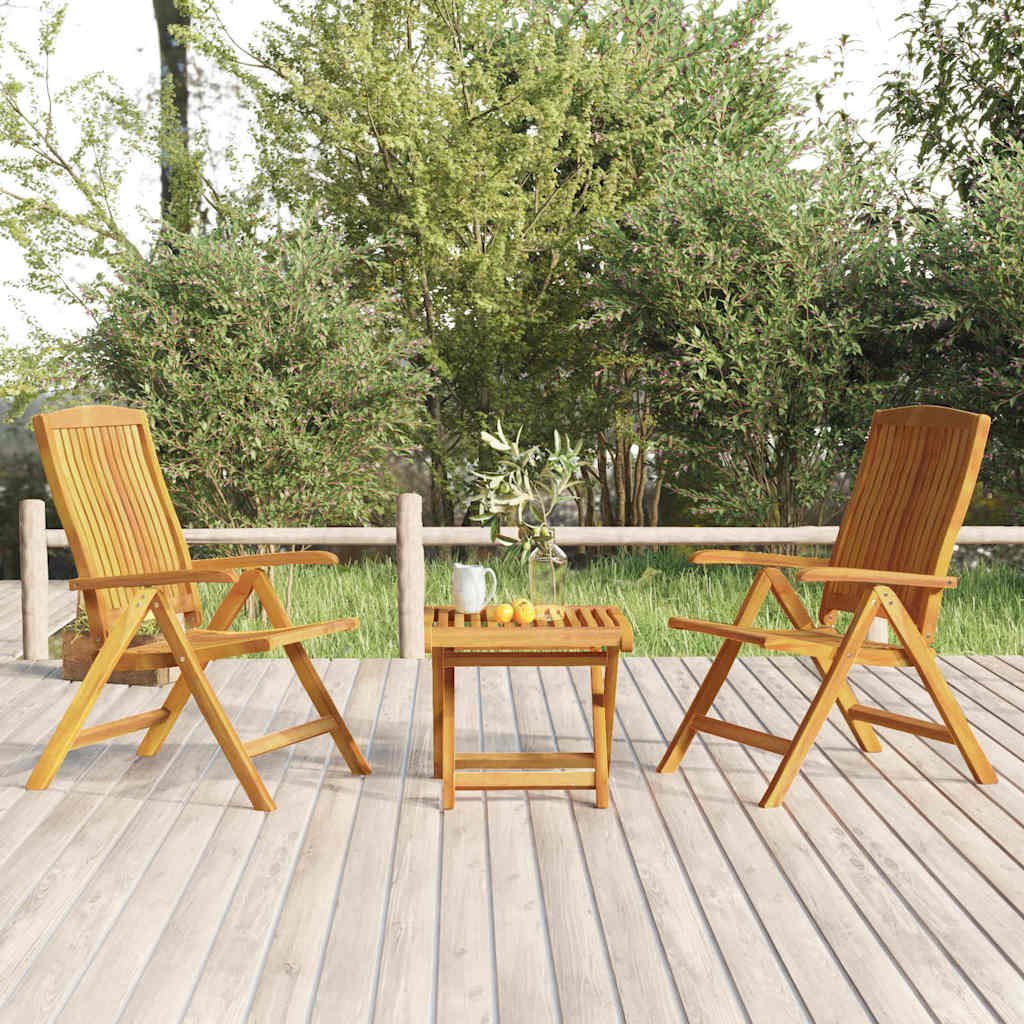 3 Piece Garden Lounge Set Solid Teak Wood