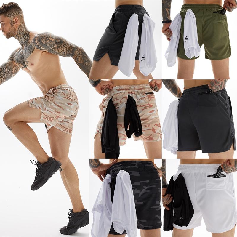 Versatile Men's Gym Sports Training Bodybuilding Workout Running Shorts With Pockets