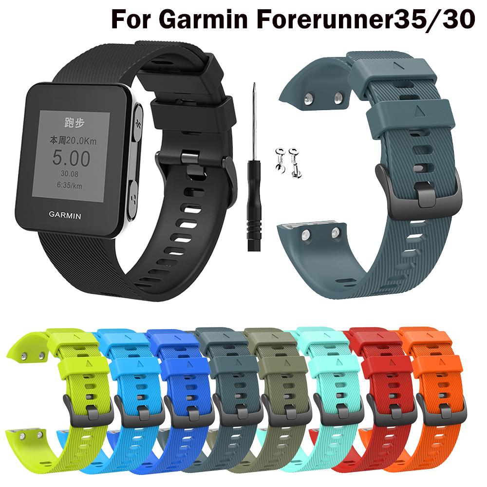 Wristband For Garmin Forerunner 35 Smart Watch band Silicone Wriststraps For Garmin Forerunner 30 Strap Watchstrap Bracelet