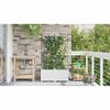 Garden Planter 2 Pcs White 80 X 40 X 142 Cm Plastic