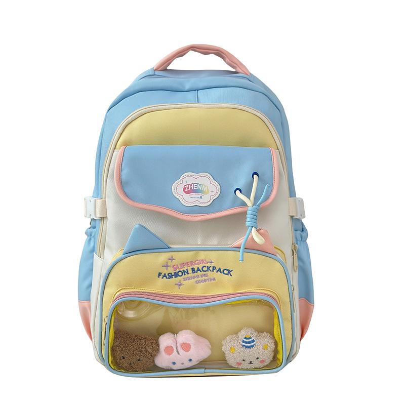 Schoolbag Japanese cute backpack small fresh junior high school student large capacity schoolbag high school student backpack college girl pain bag