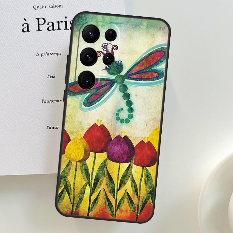 

Tulips Flower Spring Case For Samsung Galaxy S26 Ultra S25 S23 S22 S21 S24 Ultra S10 S20 Plus S25 FE Phone Cover Galaxy S25