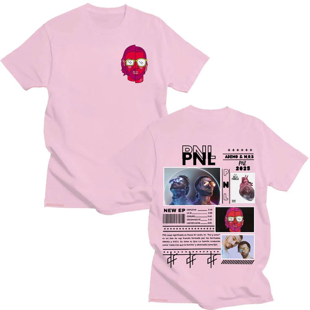 Le Monde Chico T Shirt French Rapper PNL Album Graphic Tshirt Unisex Women Cotton Short Sleeve Tshirts Hip Hop Fashion Streetwear