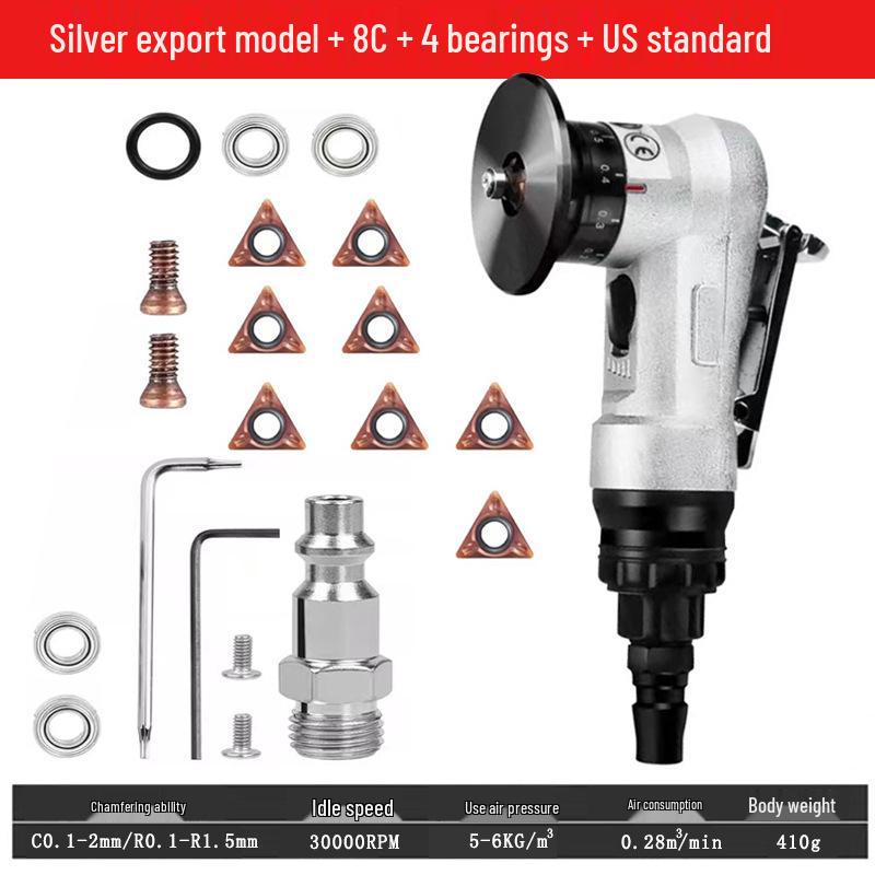 Handheld 45° Pneumatic Chamfering Machine for Metal Deburring
