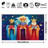 A set of Christmas photo banners featuring the motif of the three wise men ideal for festive occasions