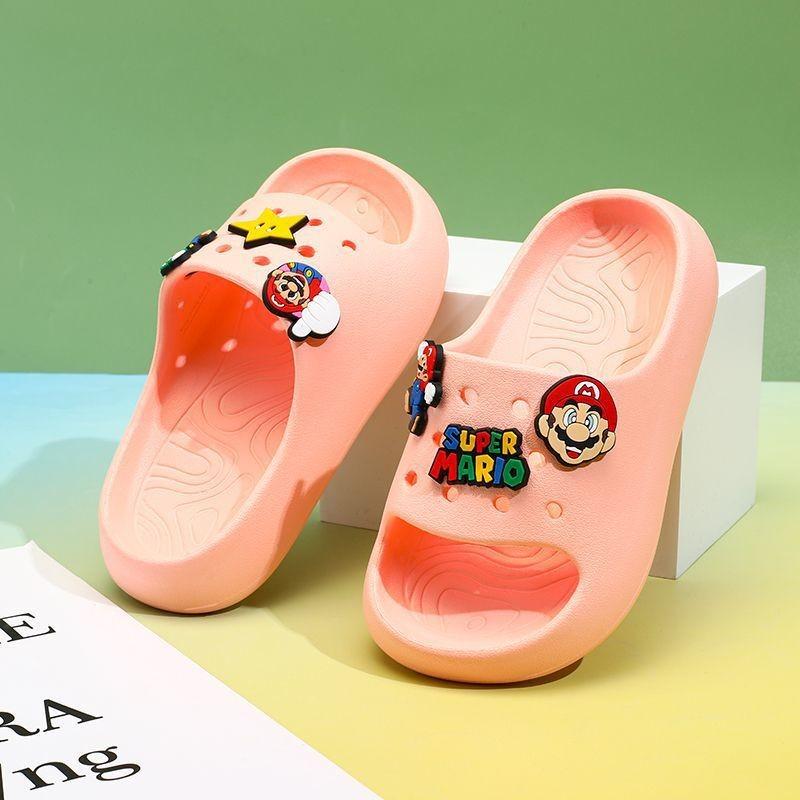 Comfortable Mario Character Eva Slippers For Kids In Soft Sole Design Available In Multiple Colors And Sizes For Boys And Girls
