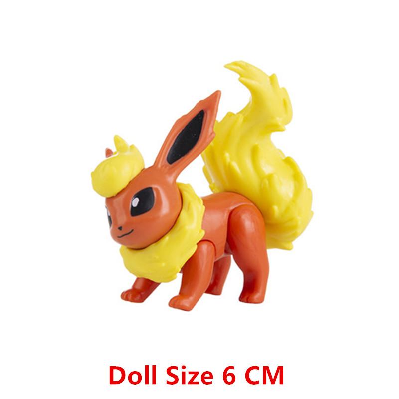Toys Model Pokemon Anime Figure Pikachu Eevee Charizard Mewtwo Cartoons Figure Collection Pocket Monster Action Birthday Gi Kids