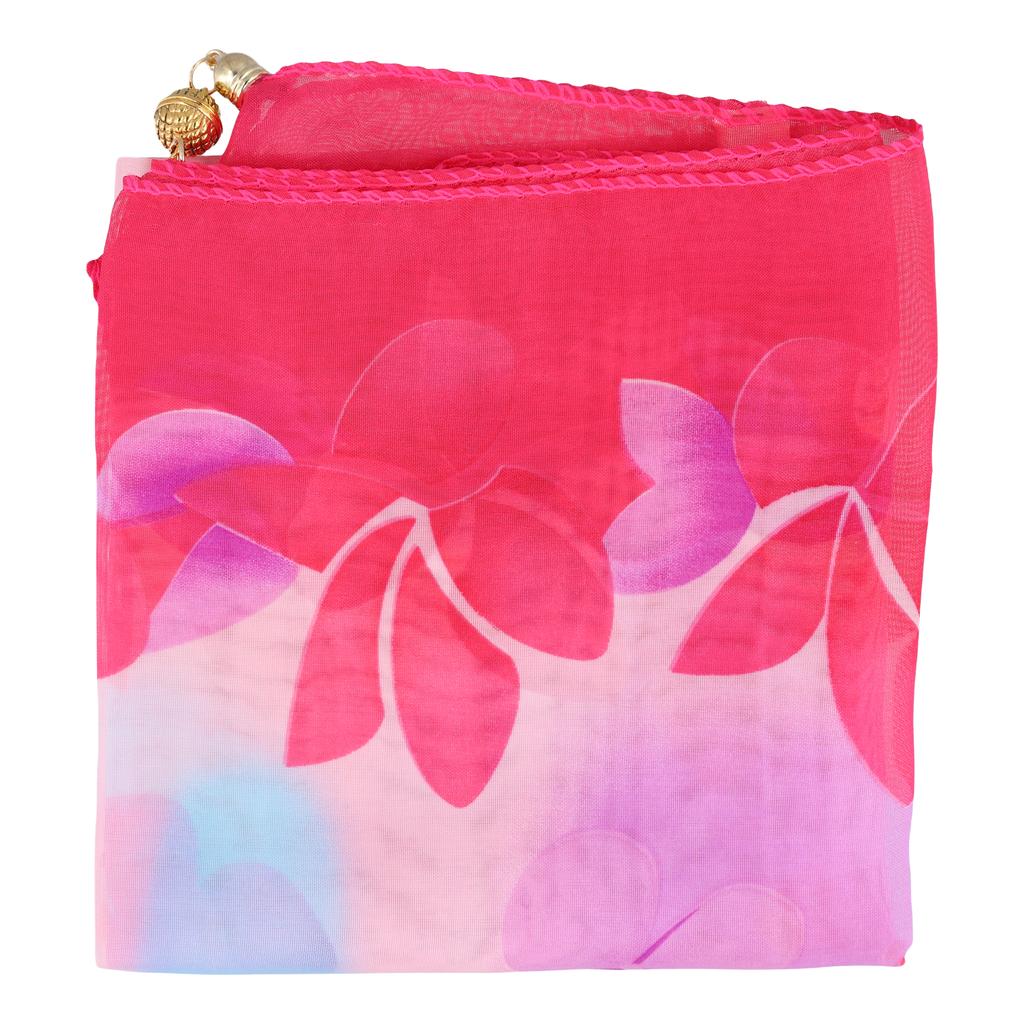 Women Magnetic Buckle Necklace Pendant Summer Spring Printed Necklace Accessories Chiffon Silk Scarf Mother's Day Gifts Fashion