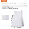 VEVOR Plastic Table Cover, 30 x 60 Inch 1.5 mm Thick Clear Table Protector, Rectangle PVC Desk Mat