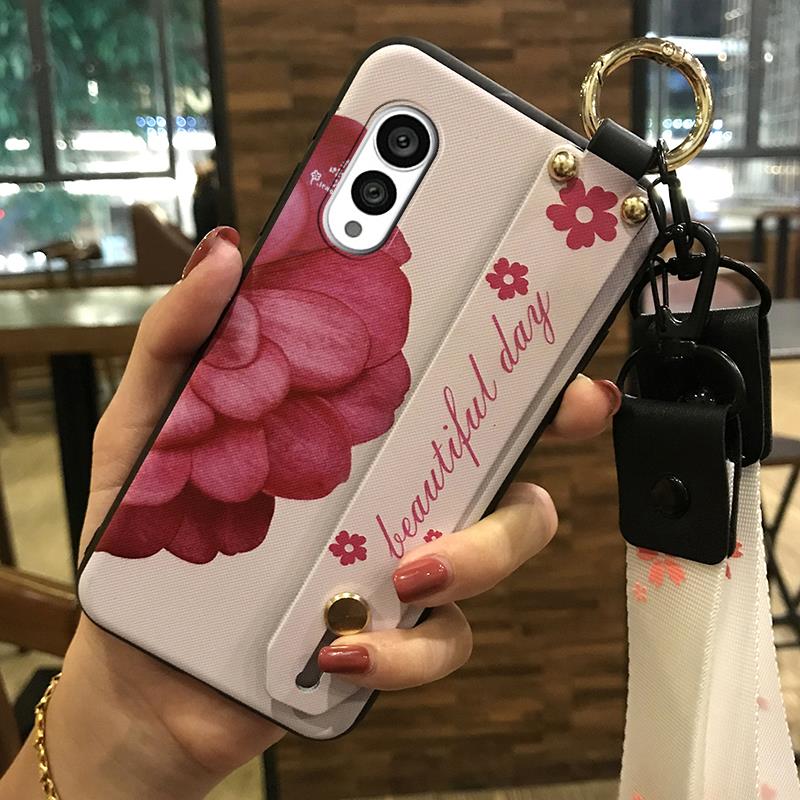 Anti-dust Protective Phone Case For FCNT/Fujitsu Arrows N F-51C Fashion Design Wristband Kickstand Durable Phone Holder