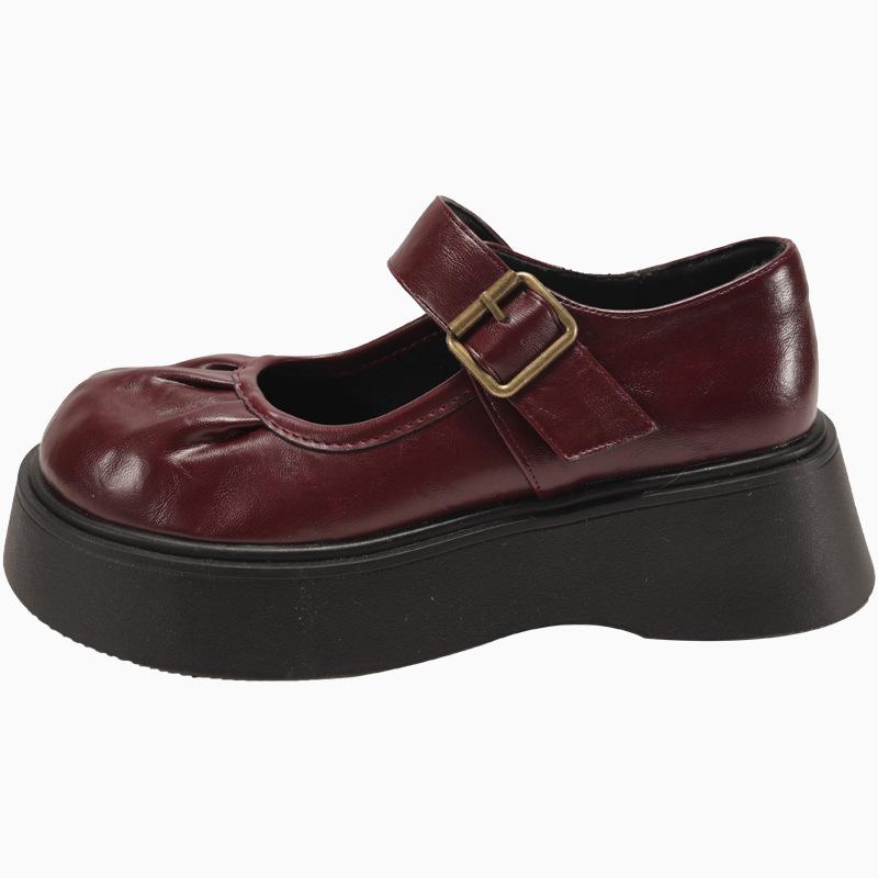 

Shoes Women s Japanese leather shoes Mary Jane platform versatile student 2025 new spring and summer Lolita small leather pick has 40
