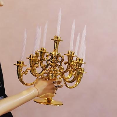 1 set di candele e candelieri per torte di compleanno, decorazioni per portacandele