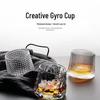 Bicchiere Tumbler Trasparente Rotante per Whiskey da Bar