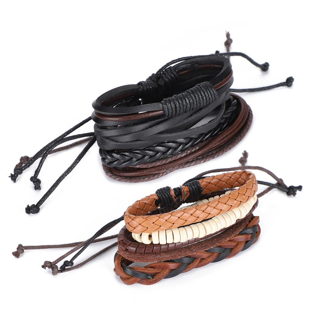 Retro Multilayer DIY Bracelet Unisex Fashionable Woven Bracelet Jewelry Accessories