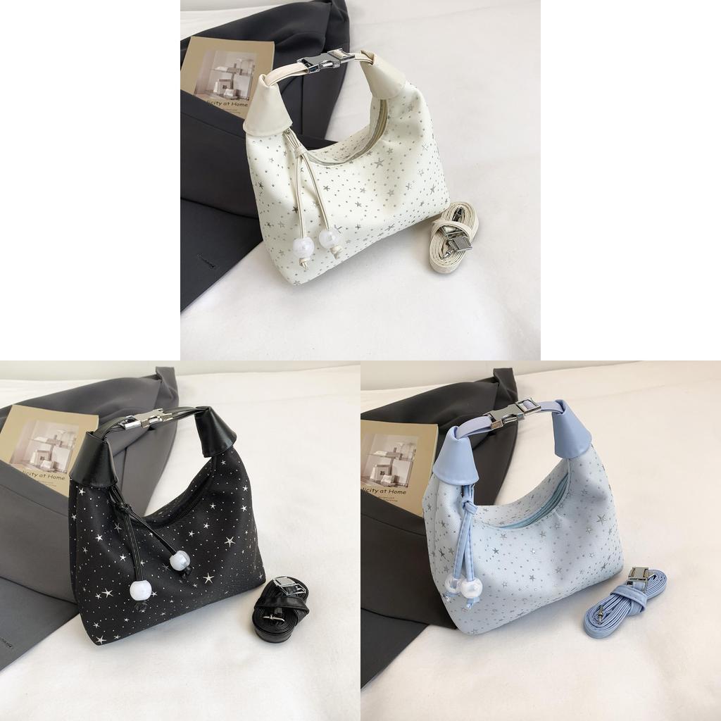 Korean Style Starry Handheld Bag With Soft Composite Fabric For Daily Use