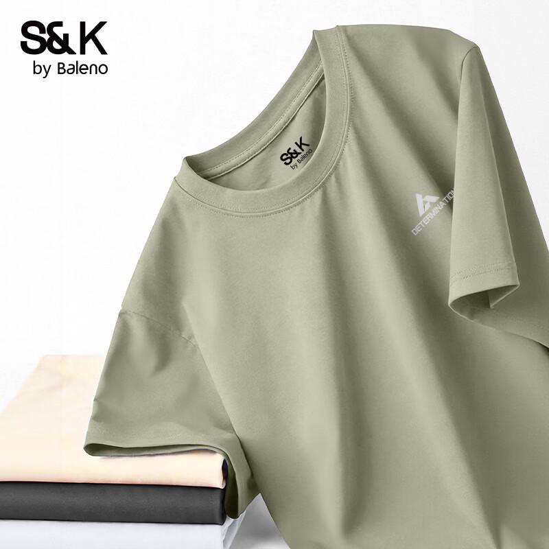Baleno Men s S&K Series Heavy Cotton Short Sleeve T-Shirt M
