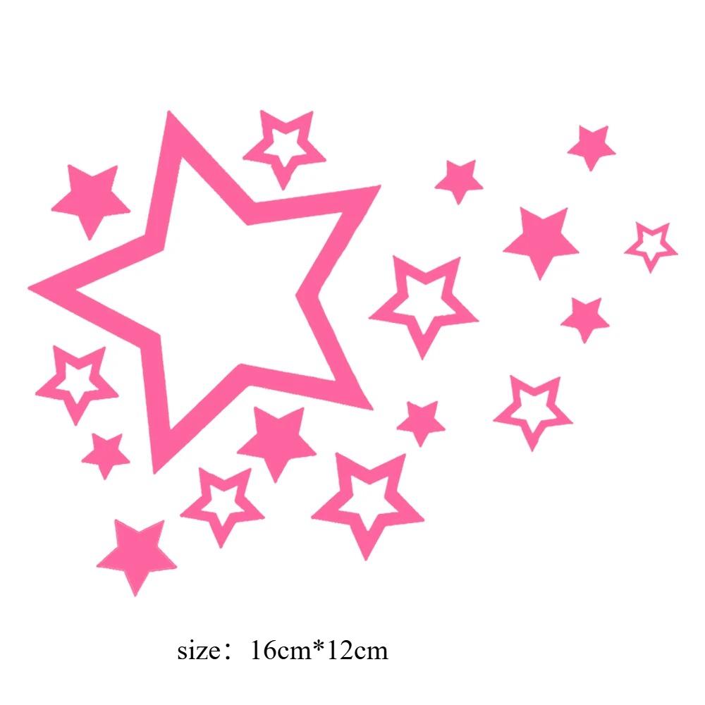 16*12CM Fashion Shooting Stars Styling Vinyl Car Sticker Bumper Decorate Car Styling Decorative Accessories