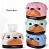 Unique Cartoon Roll Paper Box Fashionable Napkin Storage Box Creative Dog Tissue Box  Household