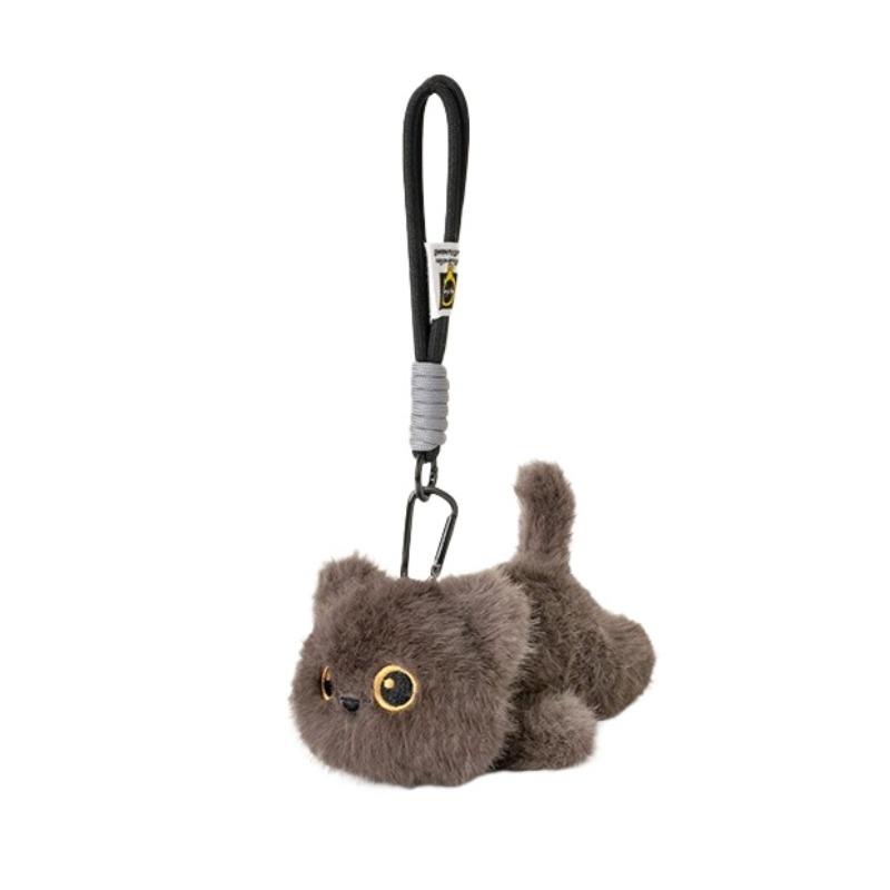 Black Cat Plush Toys Cute Animals Siamese Kitten Lovely Stuffed Doll Cartoon Cat Pendant KeyChain Plushie Birthyday Xmas Gift