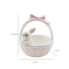 Ceramic Rabbit Easter Basket Porcelain Bunny Bowls Party Supplies Tableware Animals Ornaments Candy Serving Bowls Holiday Gift