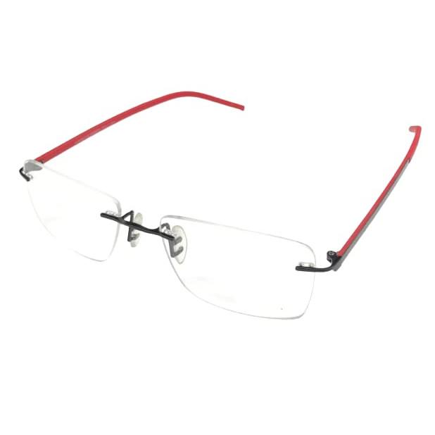 

RSINC Rimless frame/eyeglass/Spectacle, For Men And Women, PD-Red- BR-1 N1 3B-QW7M-8JIA