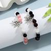 2pcs Horror Spiders Couple Bracelet Halloween Cosplay Costume Wrist Chain Trend Friendship Bangle for Daily Wear Jewelry