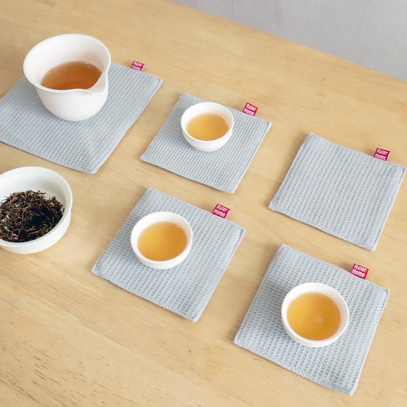 New Fabric Fabric Coaster Insulation Pad Double Layer Lined Coaster Cloth Teapot Pad