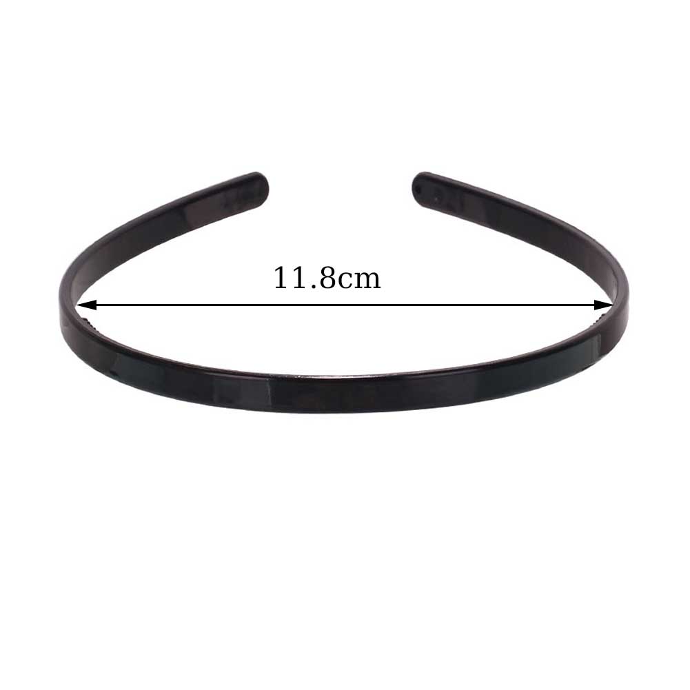 Simple Black Wide Headband 0.5/0.6/0.8/1.2/2/2.5cm Girl Women Plastic Hairband Toothed Anti-skid Head Hoop DIY Hair Accessories