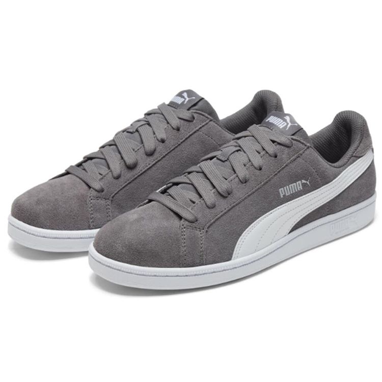 Puma Smash Suede Grey Unisex Sneakers White 361730-24