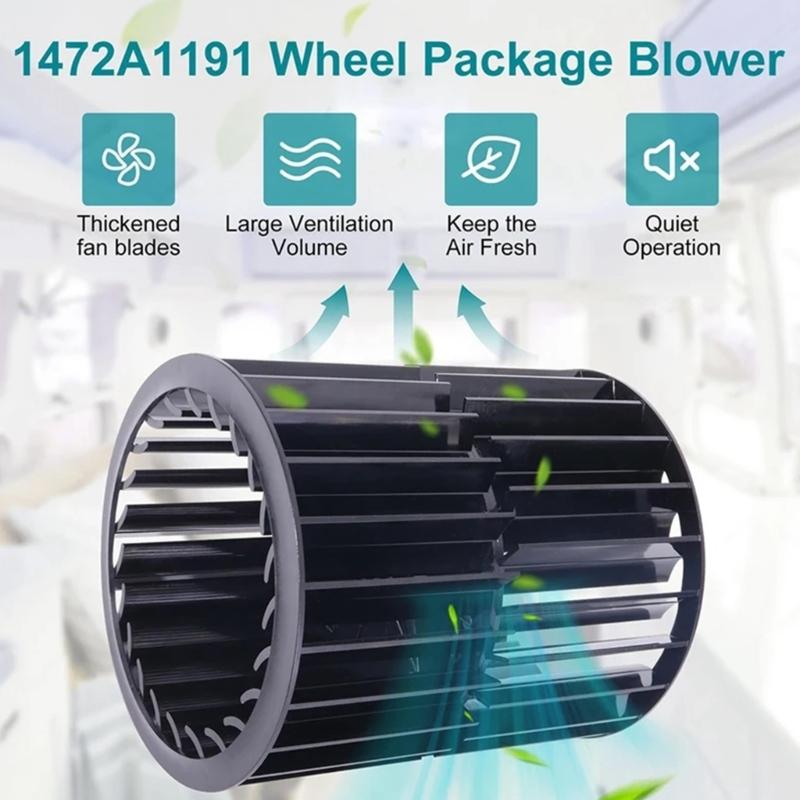 Rueda de soplador de aire acondicionado, accesorio para automóvil, paquete de rueda, soplador compatible con 47004, 47023, 47234, 47203, 47224, 1472A1191