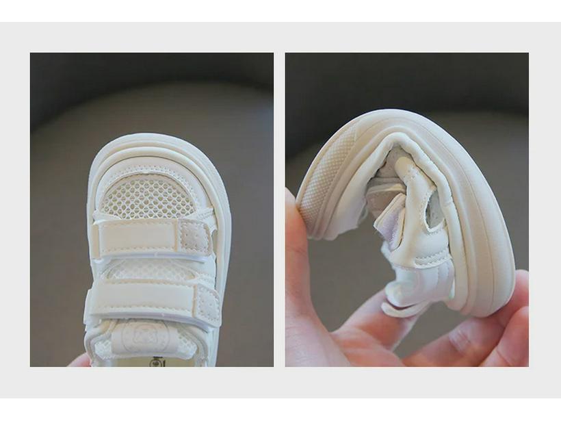 Summer 2023 Girls' Closed-Toe Sandals: Soft, Breathable, Mesh Beach Shoes for Toddlers (Ages 1-4)