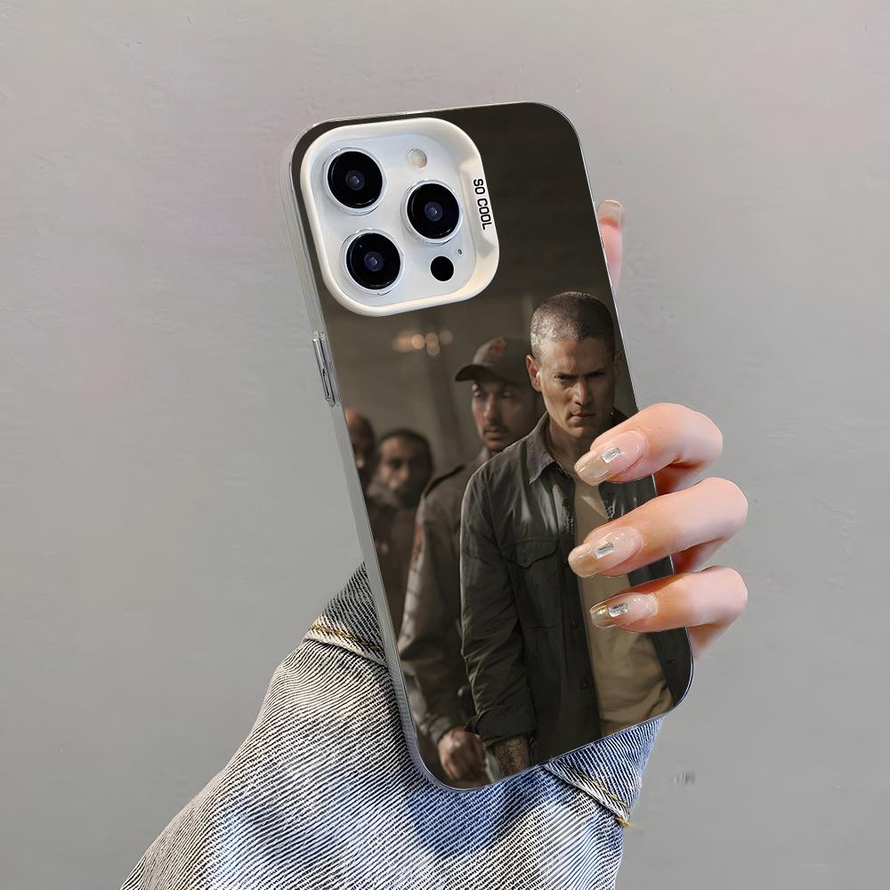 TV P-Prison Break Phone Case For IPhone 17 Pro Max 15 Pro 16 14 Plus 12 13 Mini 11 Pro Shockproof Colorful Cover