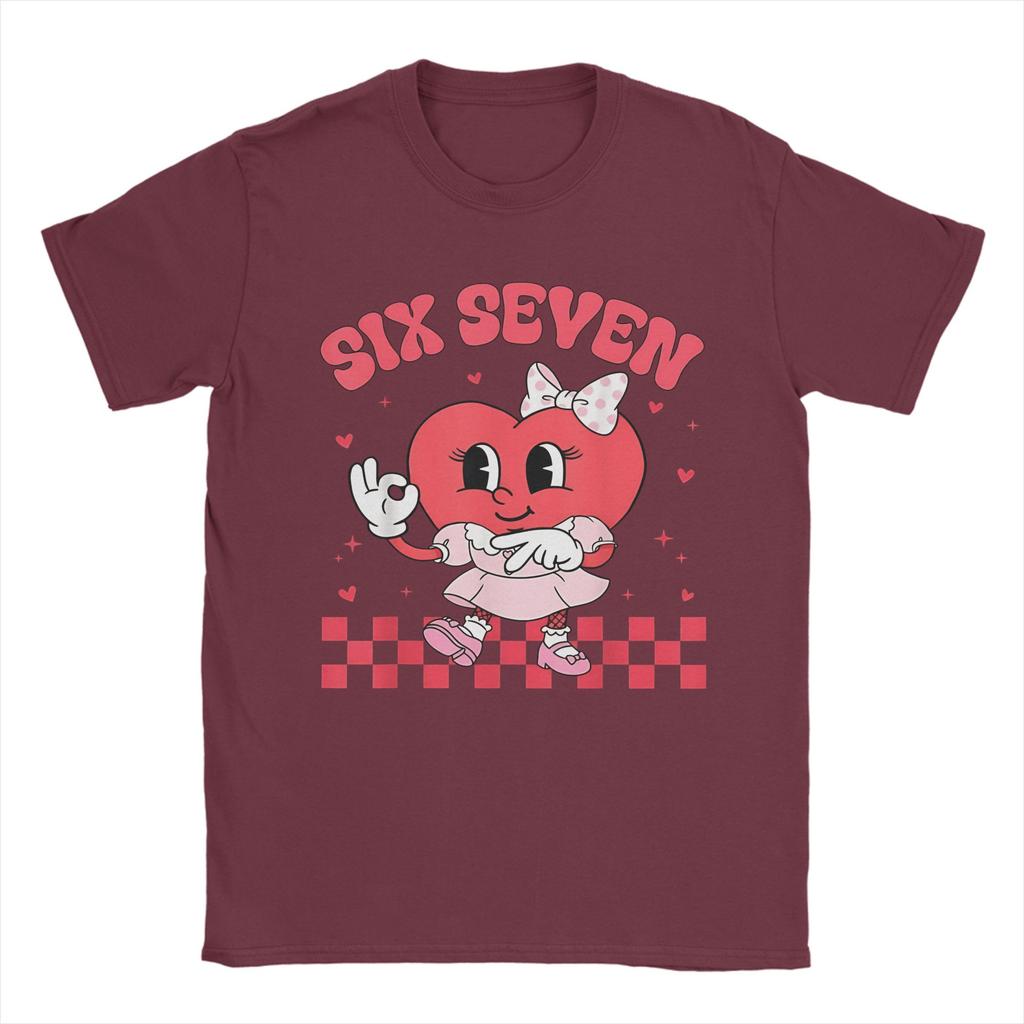Harajuku T Shirt Beach 6 7 Happy Valentine Hearts Fashion T Shirts Cotton Tshirt for Unisex Awesome Big Size Short Sleeve Tops