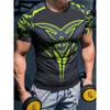Men's Racing 3D Printed Round Neck Short Sleeve Top  Casual Loose Men's T-shirt Daily Sports Sweat Absorbent Short Sleeve
