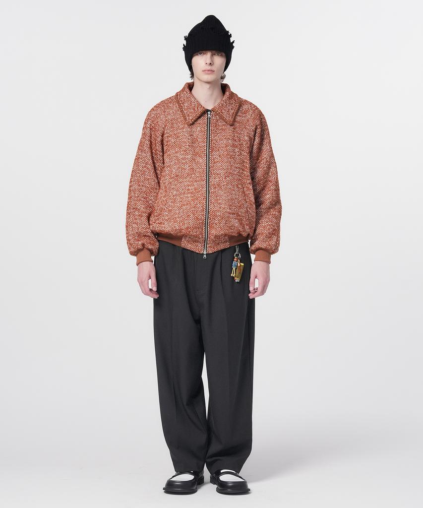 Hongwoosung Quilted Nomad Knit Jacket_Brown